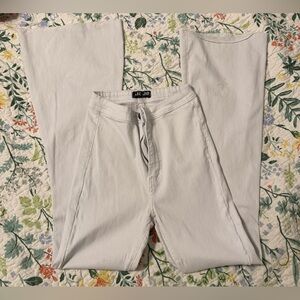 JC & JQ White Bellbottoms